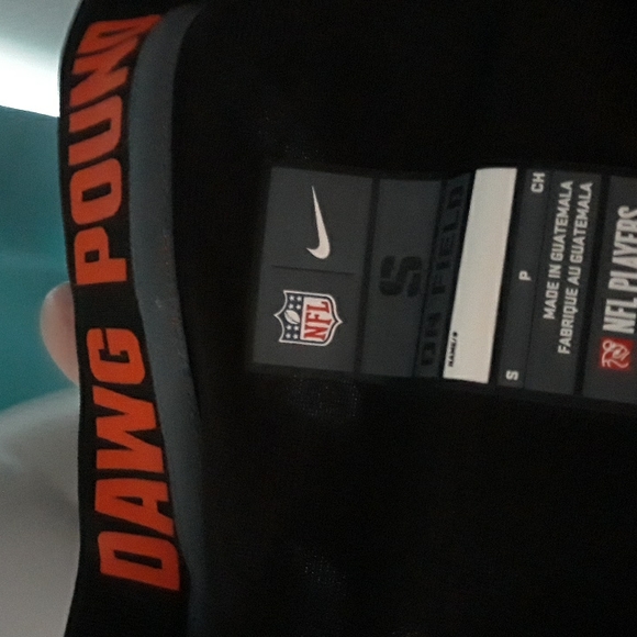 Cleveland Browns Dawg Pound #7 orange and brown football jersey. Small - Picture 2 of 10